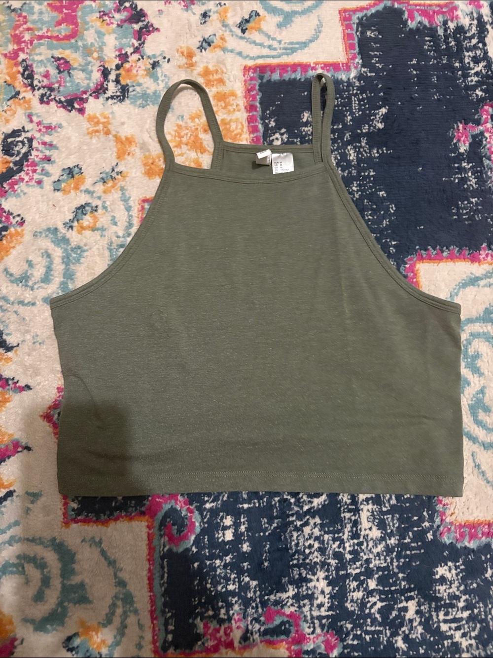 Olive Green Women's Crop Top